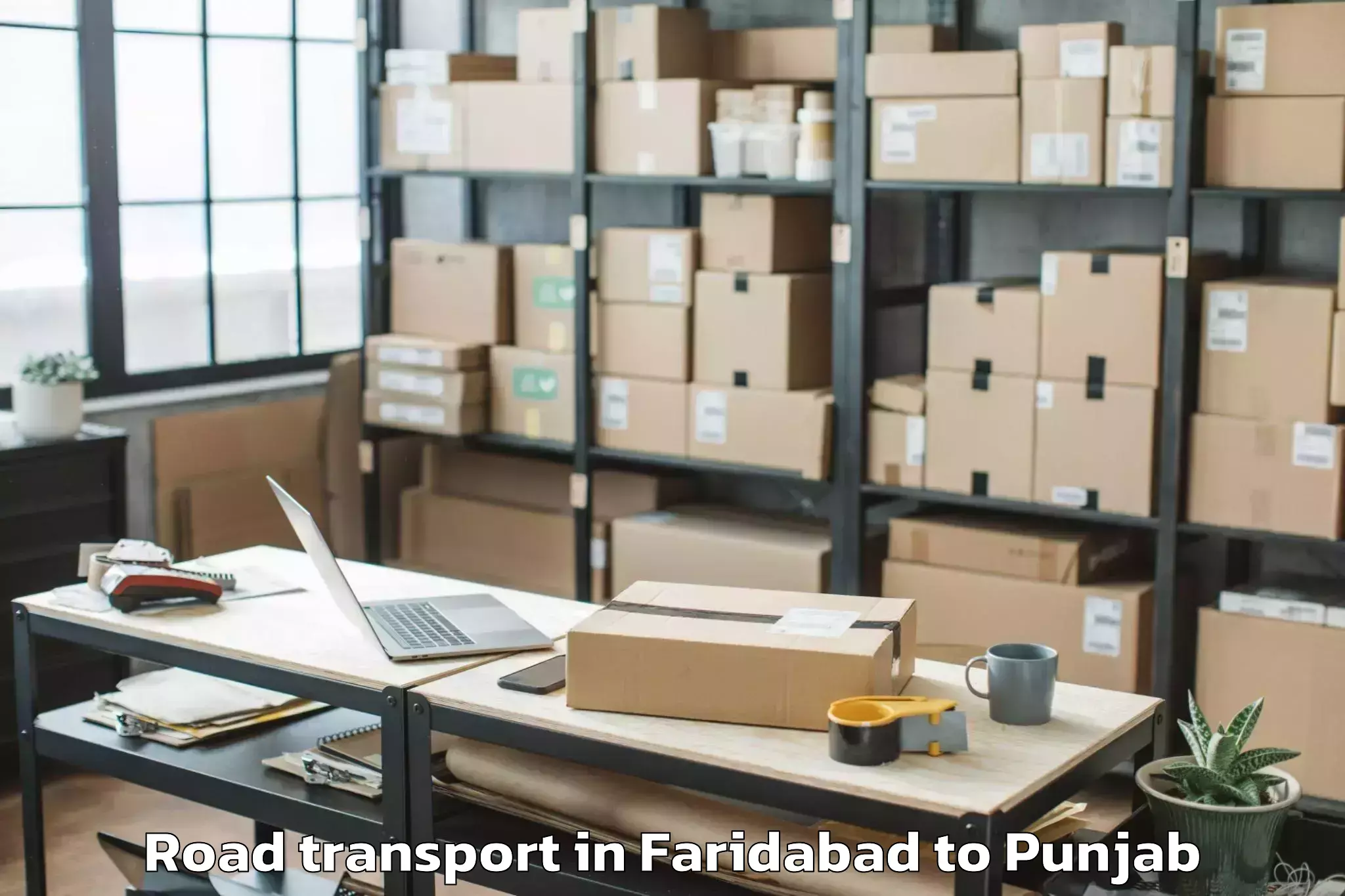 Top Faridabad to Ansal Plaza Mall Ludhiana Road Transport Available